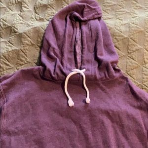 Purple hooded sweatshirt